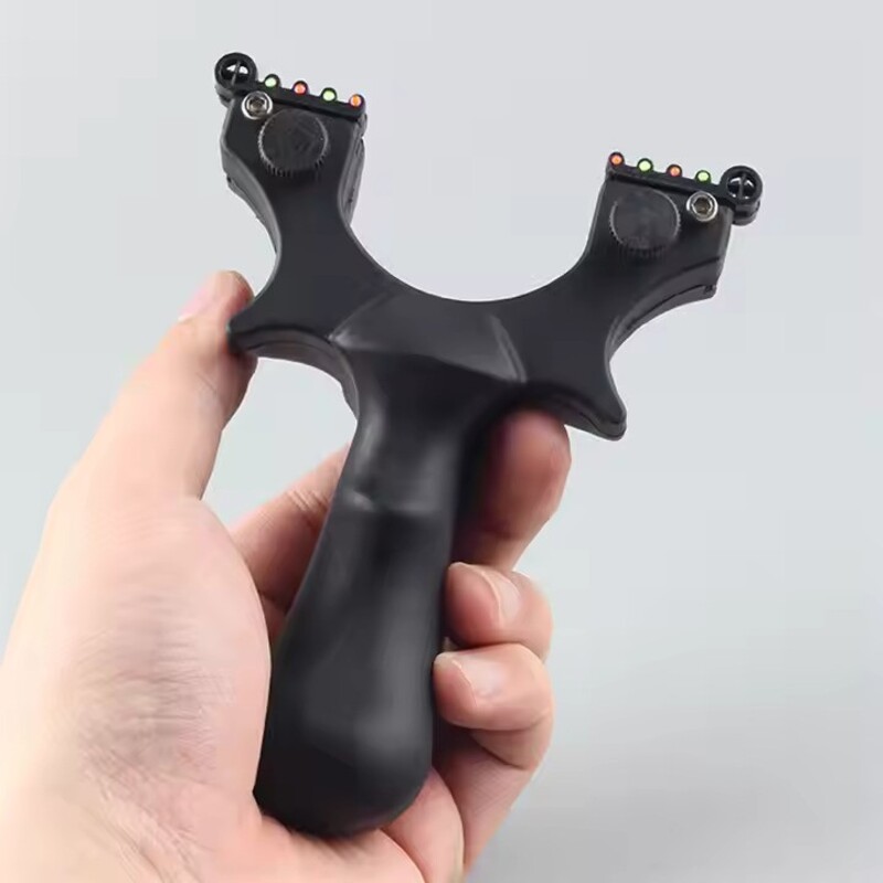 Black Resin Slingshot with 40 mm Inner Fork thumbnail 2