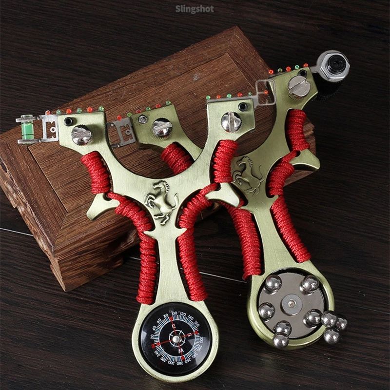 Aluminum Alloy Slingshot with Magnetic Shot Holder thumbnail 4