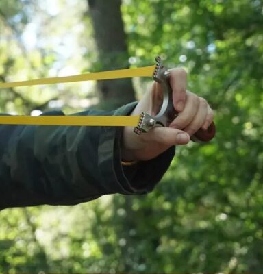 Pro 2025 Stainless Steel and Wood Slingshot — additional product photo 4