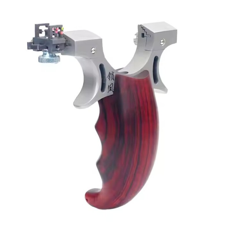 304 Stainless Steel Slingshot with Fiber-Optic Sight