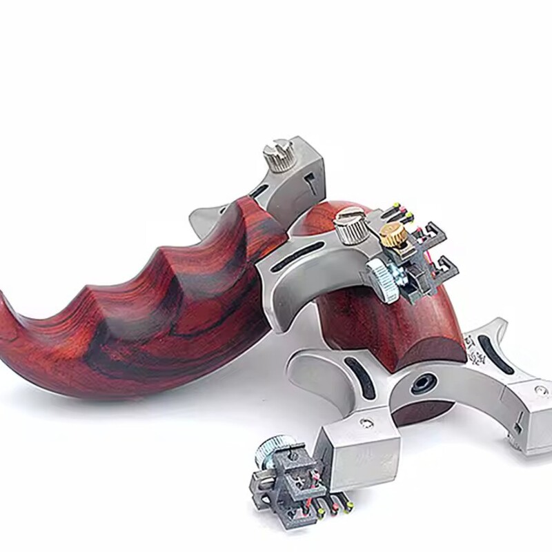 304 Stainless Steel Slingshot with Fiber-Optic Sight thumbnail 4
