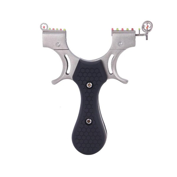 Hunting Pro Stainless Steel and Rubber-Grip Slingshot