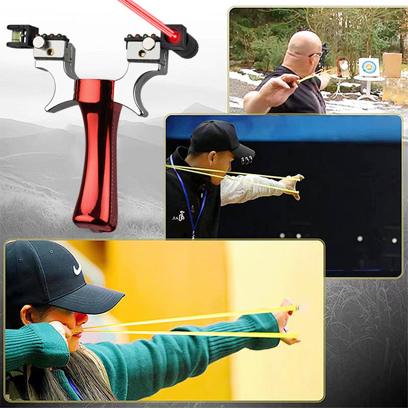 Colored ABS Slingshot with Laser Sight thumbnail 5