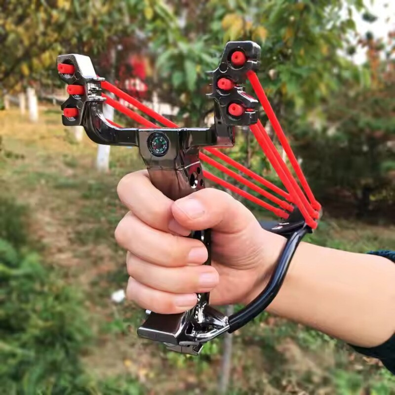Folding Reinforced-Plastic Slingshot with Wrist Rest thumbnail 5