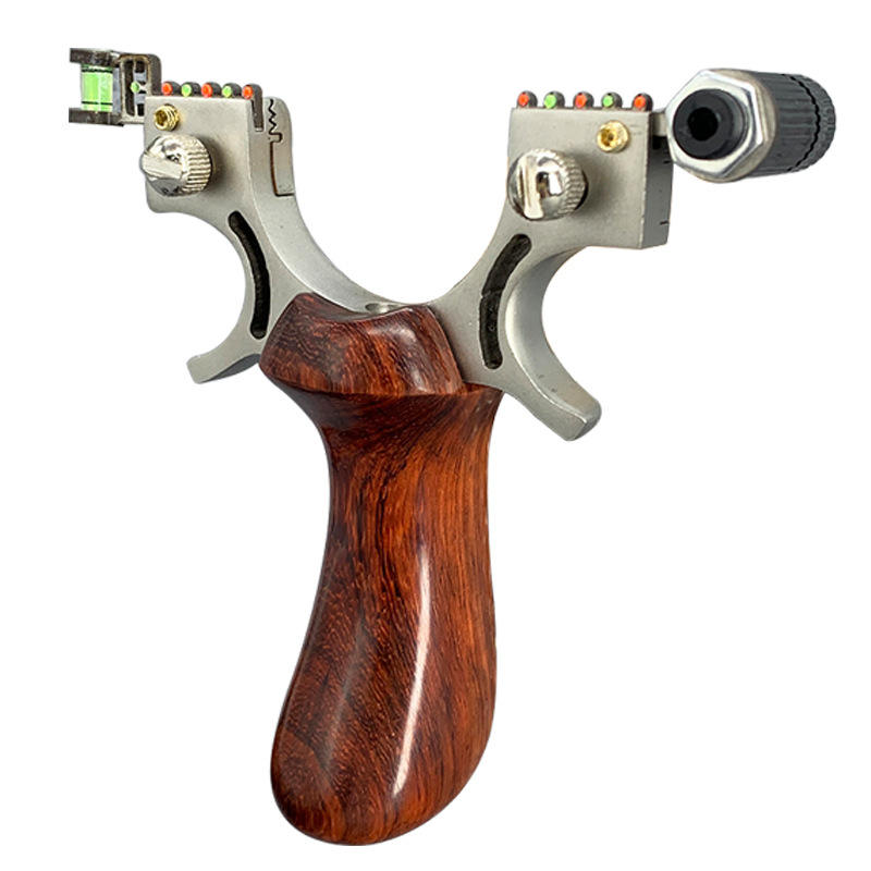 Stainless Steel Slingshot with Solid Wood Handle thumbnail 4