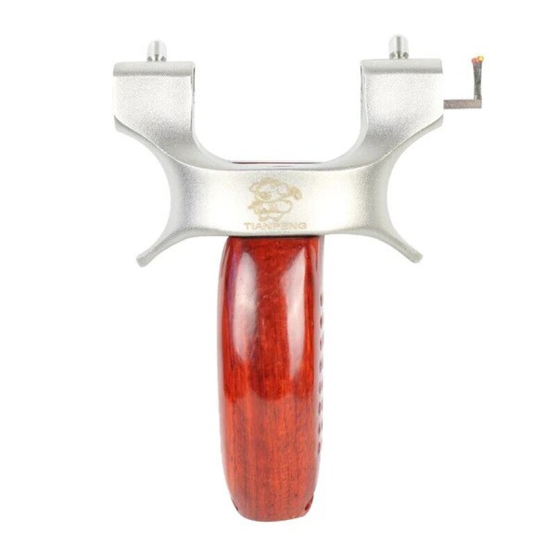 Wood and Stainless Steel Slingshot with Fiber-Optic Sight thumbnail 2