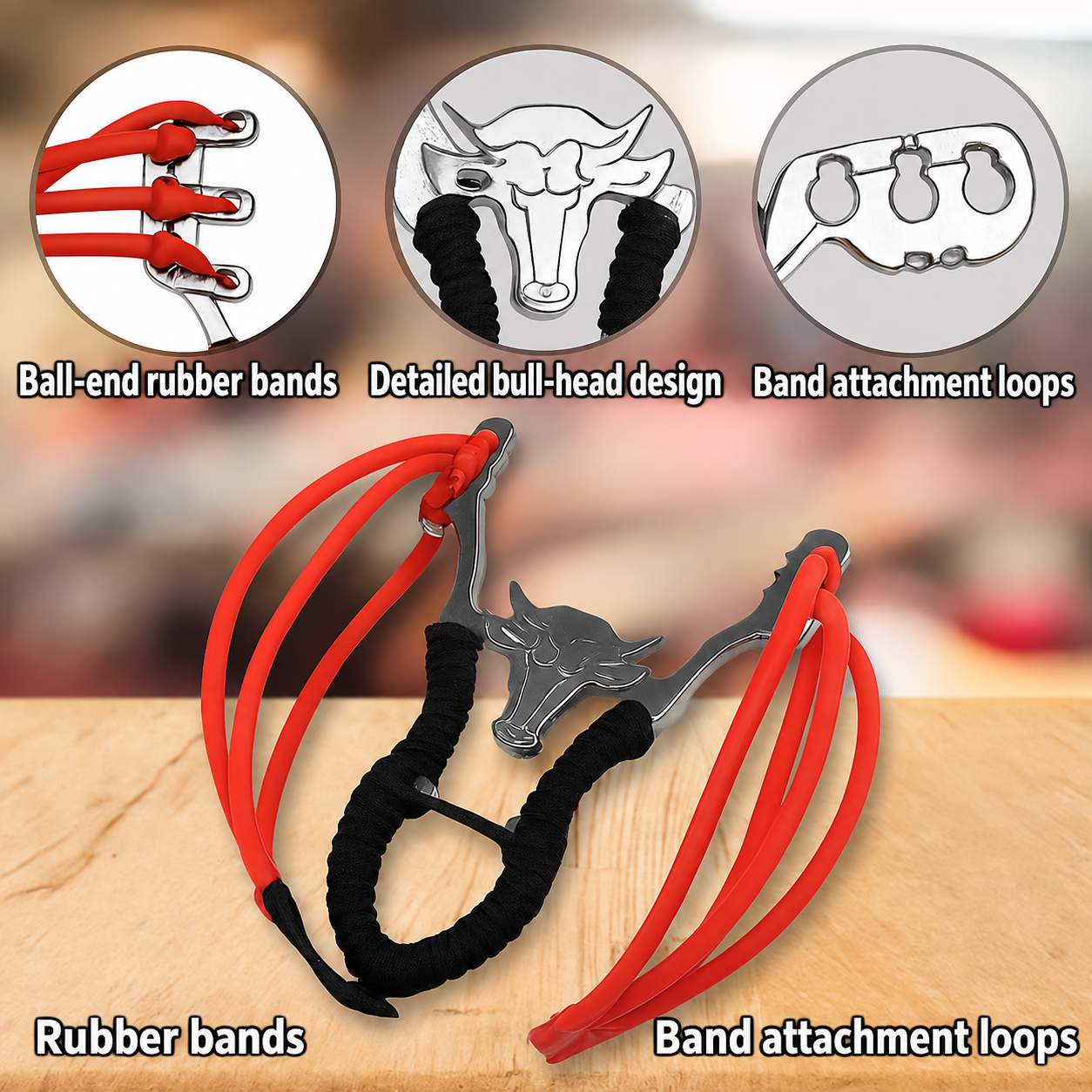 Bull-Head Alloy Slingshot