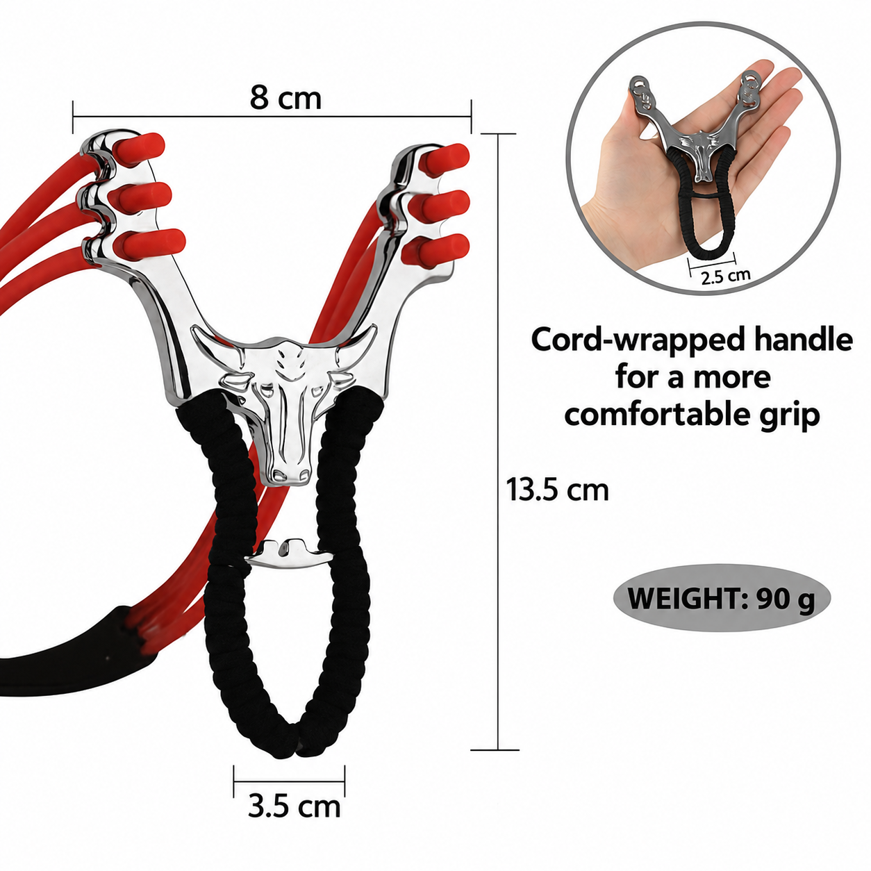 Bull-Head Alloy Slingshot thumbnail 4