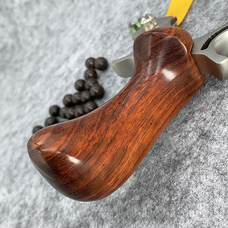 Stainless Steel Slingshot with Solid Wood Handle thumbnail 5