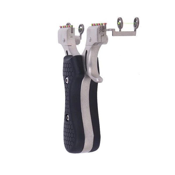 Hunting Pro Stainless Steel and Rubber-Grip Slingshot thumbnail 2